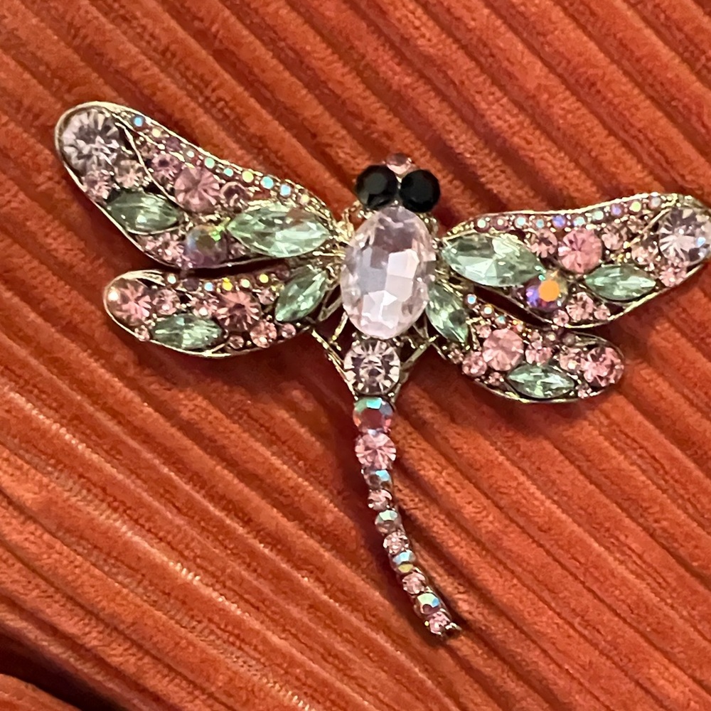 3/$18 Colorful Dragonfly Brooch Lot 259 - Picture 3 of 5